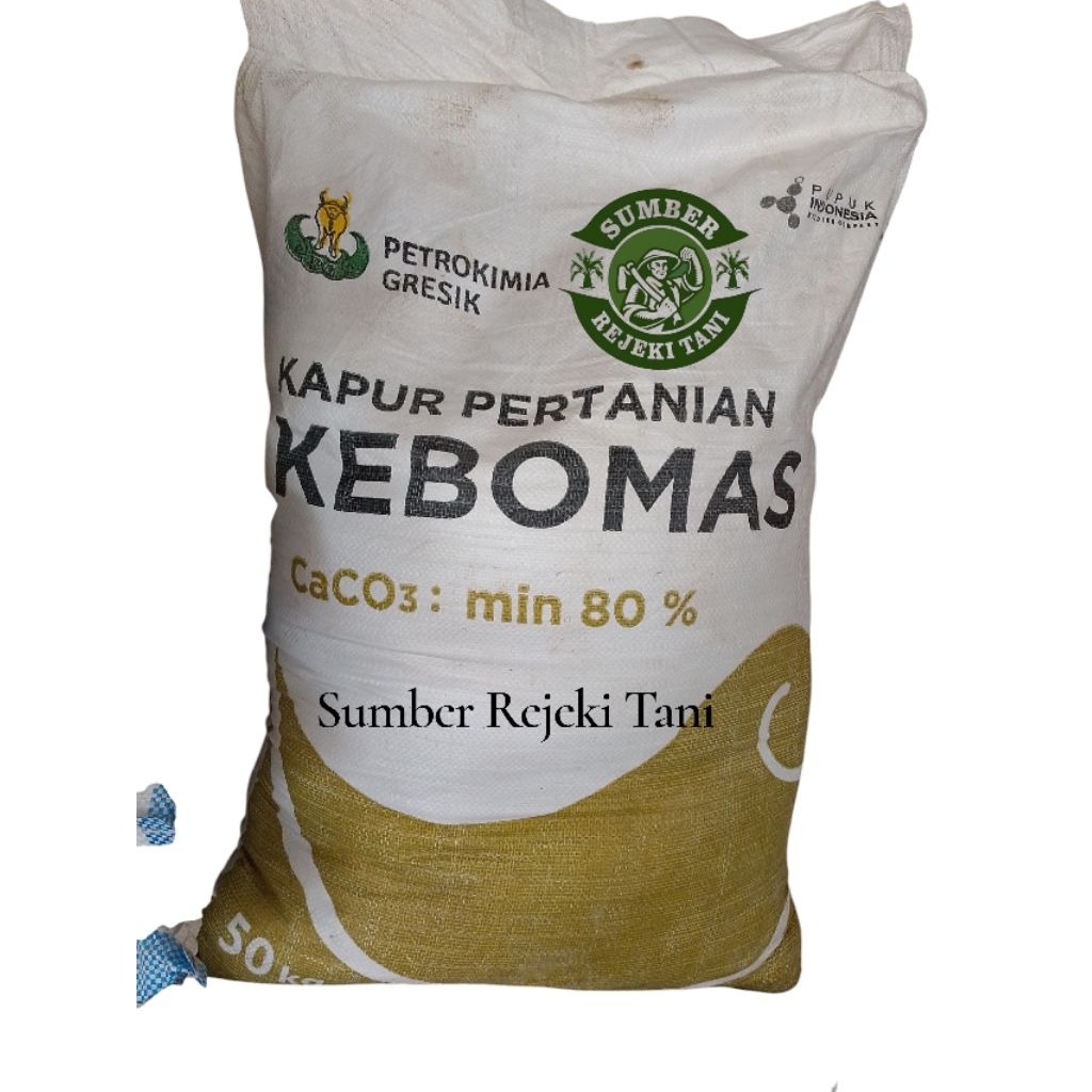 kapur pertanian/dolomit kaptan Kebomas repack 1 kg