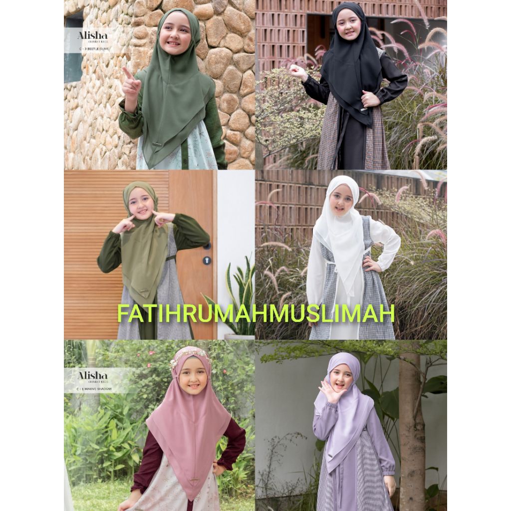 JILBAB ANAK / JILBAB YASMEERA/ KHIMAR ALISHA ANAK / KHIMAR ALISHA ANAK / JILBAB KHIMAR/ YASMEERA
