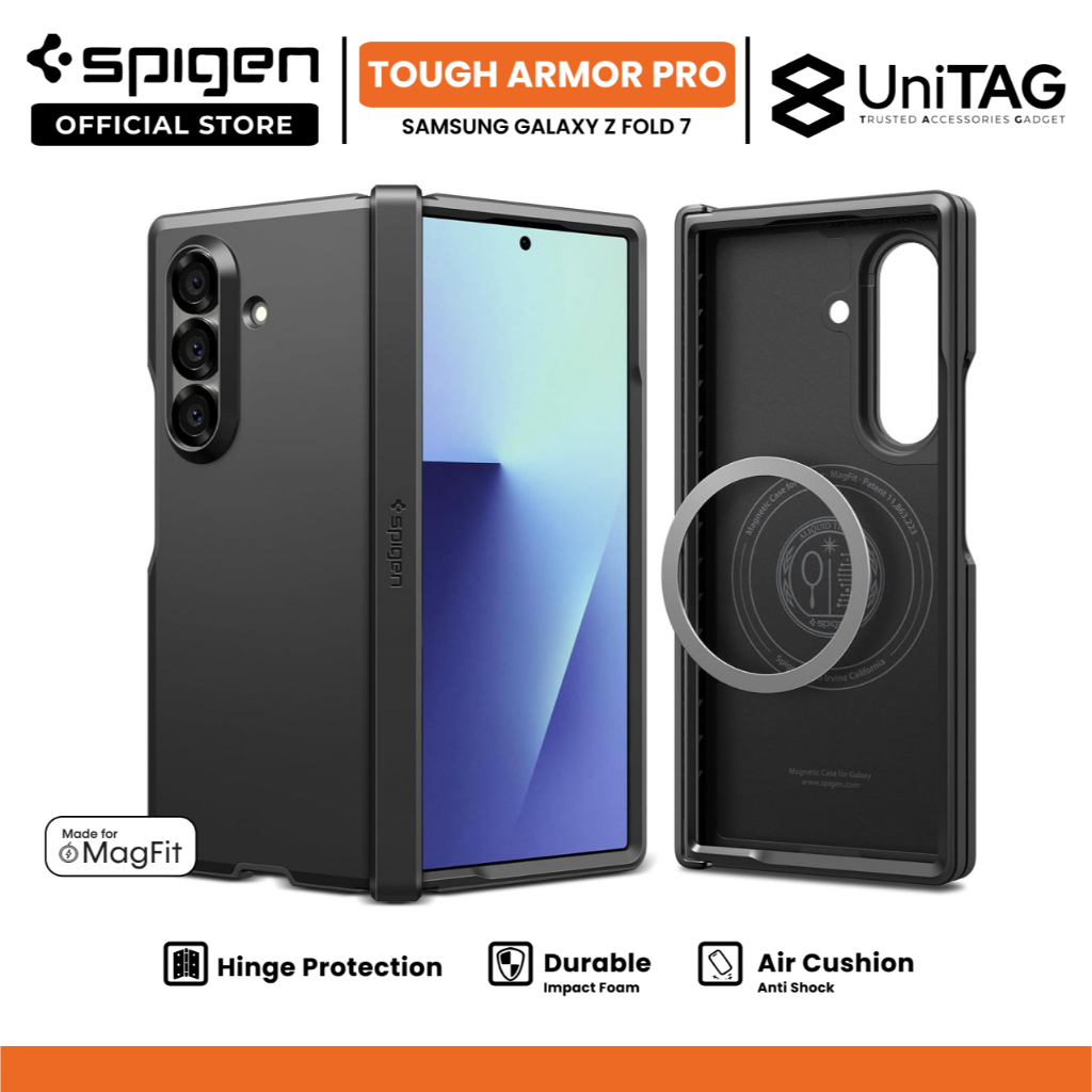 Case Pelindung HP for Samsung Galaxy Z Fold 7 Spigen Tough Armor Pro Magfit Casing
