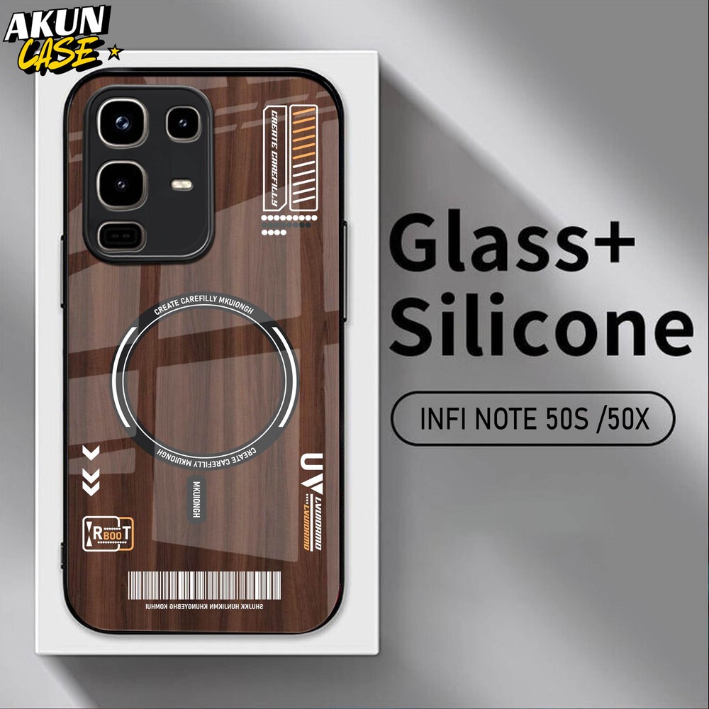 (B18) Softcase Kaca Acrilik For IINFINIX NOTE 50 50S 50X 50 PRO   - AkunCase