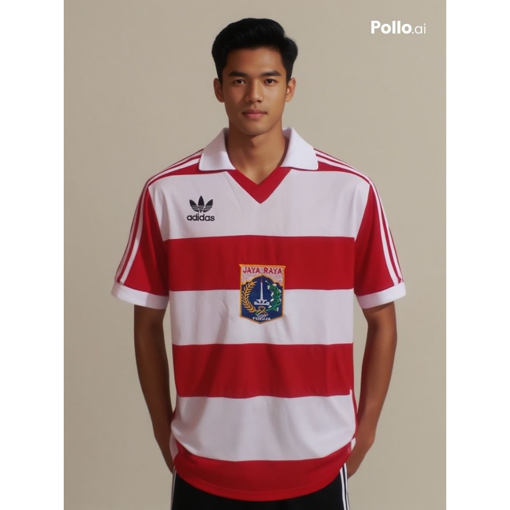 Jersey Bola Persija Premium  Retro 1985 – Vintage & Adem