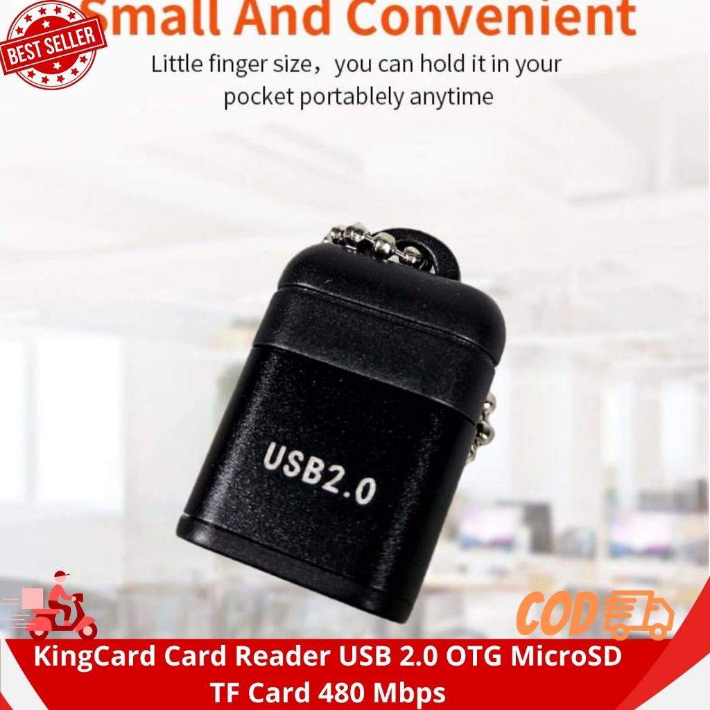Pembaca Kartu KingCard USB 2.0 OTG Kartu MicroSD TF 480 Mbps/KingCard Card Reader USB 2.0 OTG MicroS