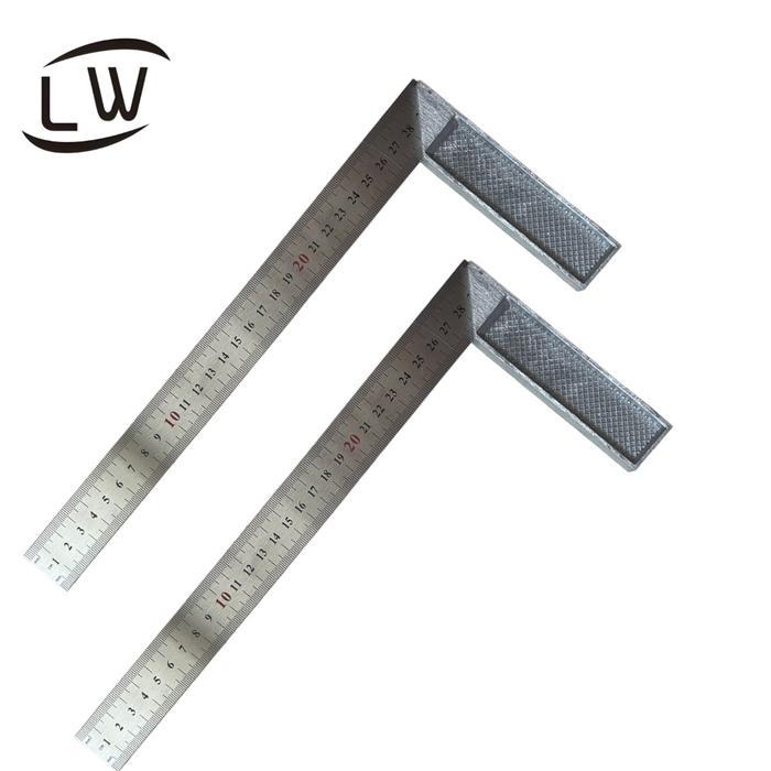 PENGGARIS SIKU BENTUK L BESI TUKANG RULER MISTAR 300MM / 30CM