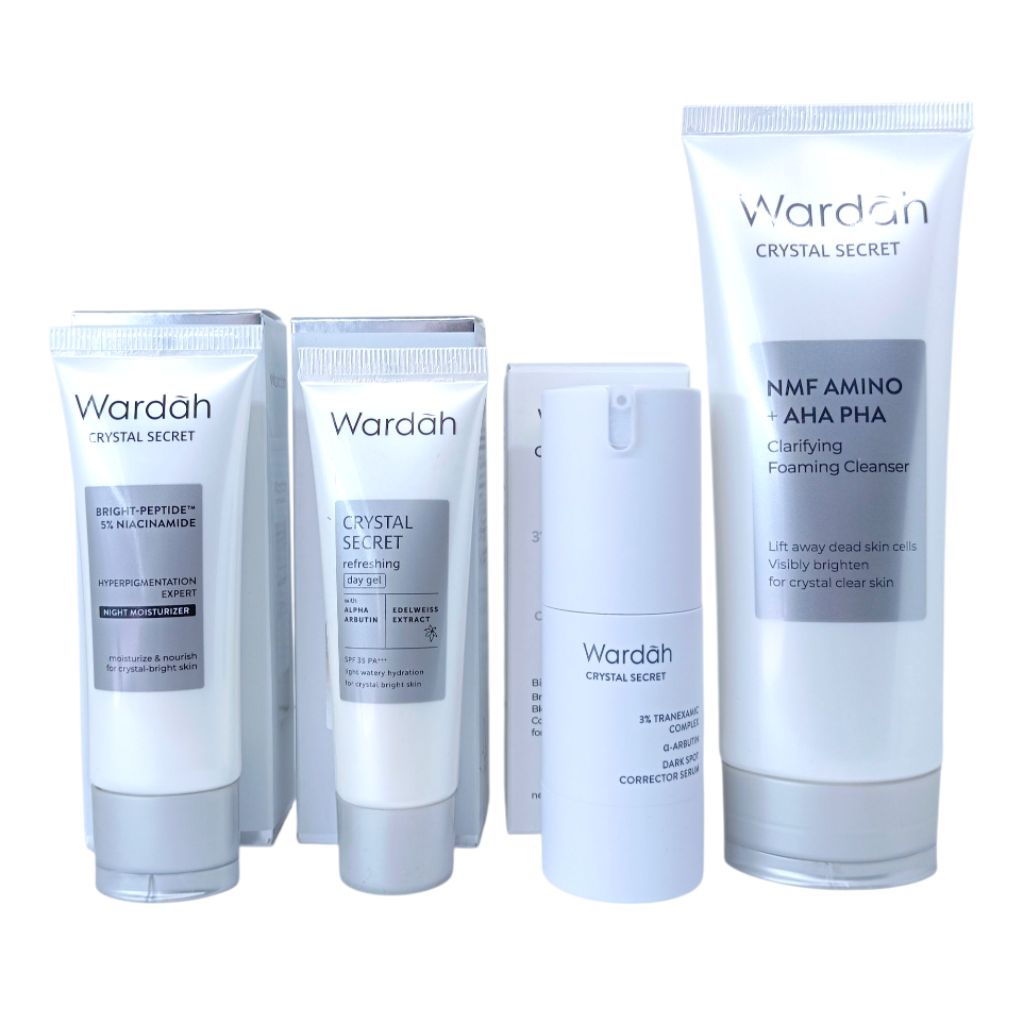 Paket Wardah Crystal Secret Menghilangkan Flek Hitam/Mengontrol Minyak Berlebihan Pada Wajah