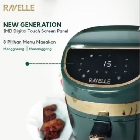 AIR FRYER DIGITAL RAVELLE 3.5L/ Alat Penggorengan Tanpa Minyak (Second)