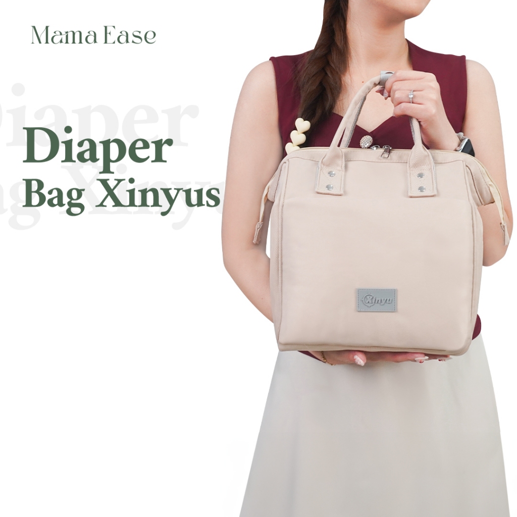 Mama Ease Xinyus Diaper Bag Mommy Bag Tas Perlengkapan Bayi Multifungsi Tas Popok Bayi Tas Bayi Trav