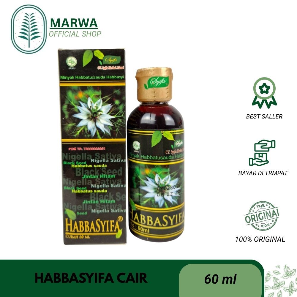 Minyak Habbatussauda Cair HABBASYIFA 60 ml / HABBASYIFA 60ml Minyak Habbatussauda Habbasyifa 60ml
