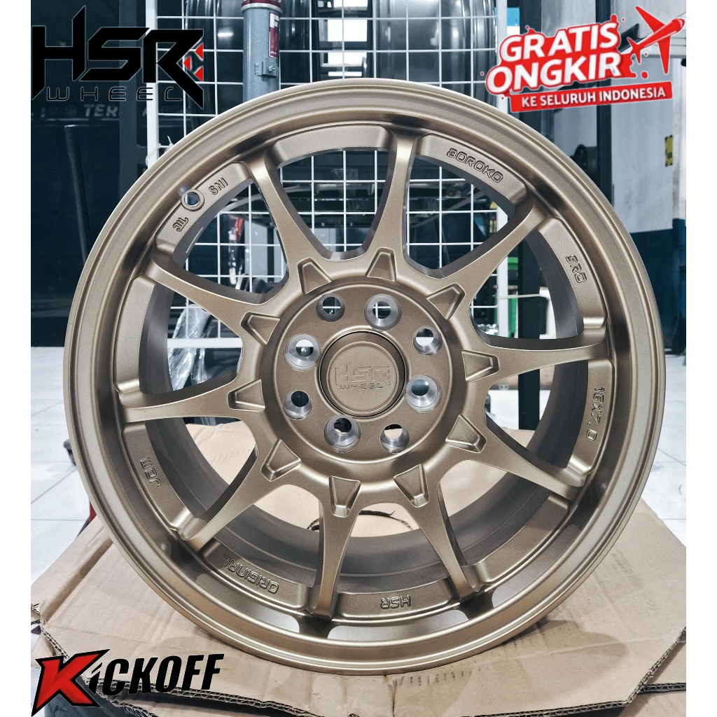 Velg Original HSR BOROKO SRD R15 Velg Mobil Brio RS Sigra Ayla Calya Dll
