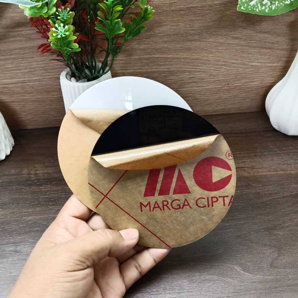 Akrilik Bulat 2 mm Bahan Kerajinan Ukuran 30 cm Akrilik Putih