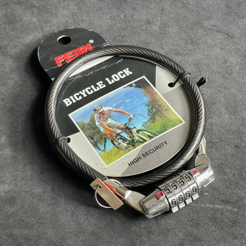 gembok angka sepeda / gembok kabel sepeda / gembok kawat sepeda / gembok kabel angka / gembok pengam