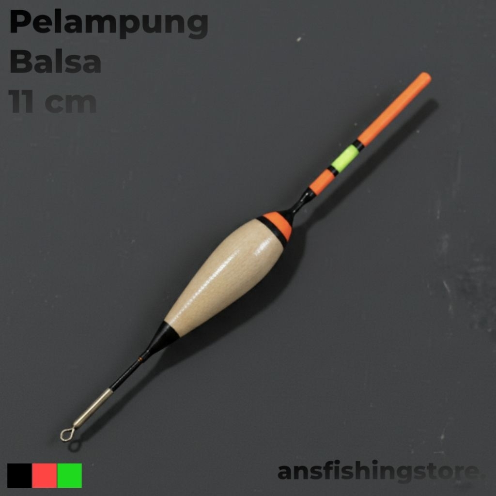 Pelampung Pancing Kayu Balsa Rumponan/Kolaman 11 cm