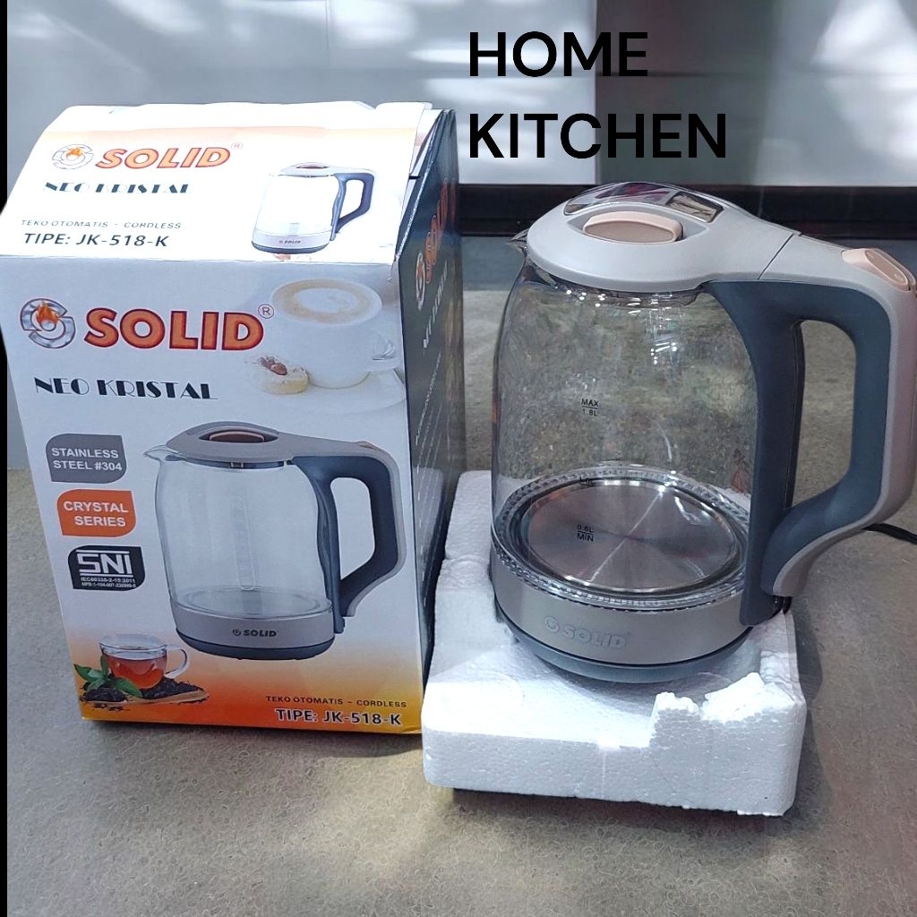 Ceret/ Teko Listrik Kaca SOLID JK- 518 K