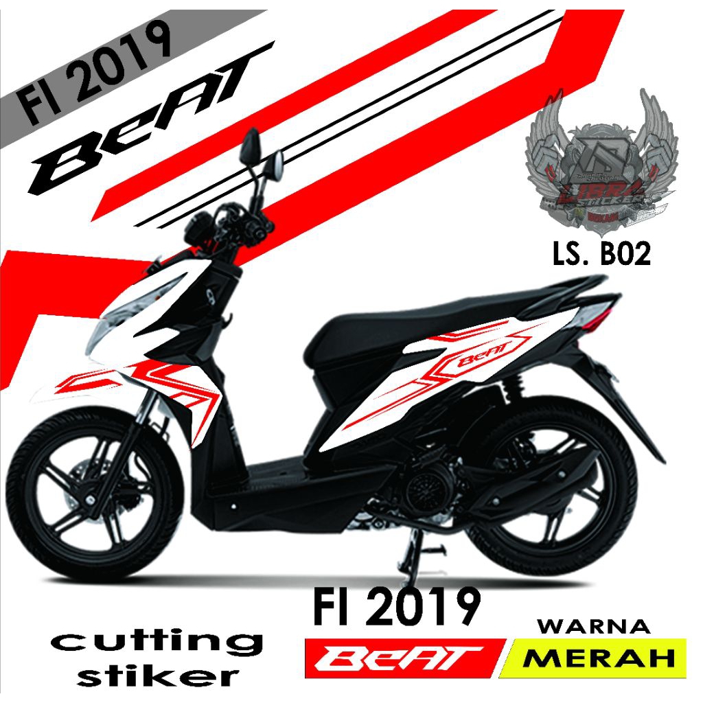 katting stiker Honda Beat Fi All 2019 2020 2021 Cutting stiker Motor  Terbaru variasi motor