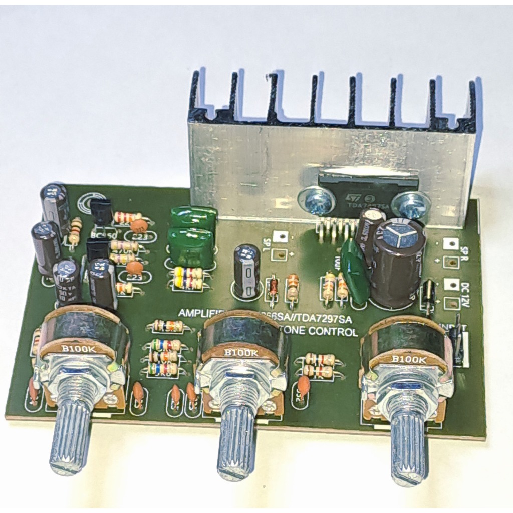 GRATIS ONGKIR Kit Amplifier BTL TDA7297SA DC12V Dengan Tone Control **