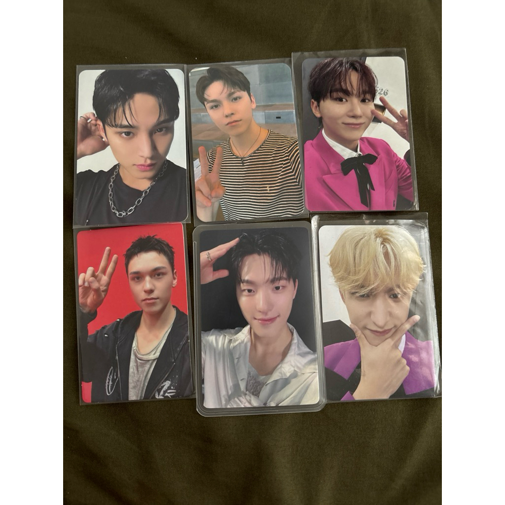 wts pc photocard dk seungkwan carver stf spill the feels vernon kit hbd happy burstday mingyu spill 