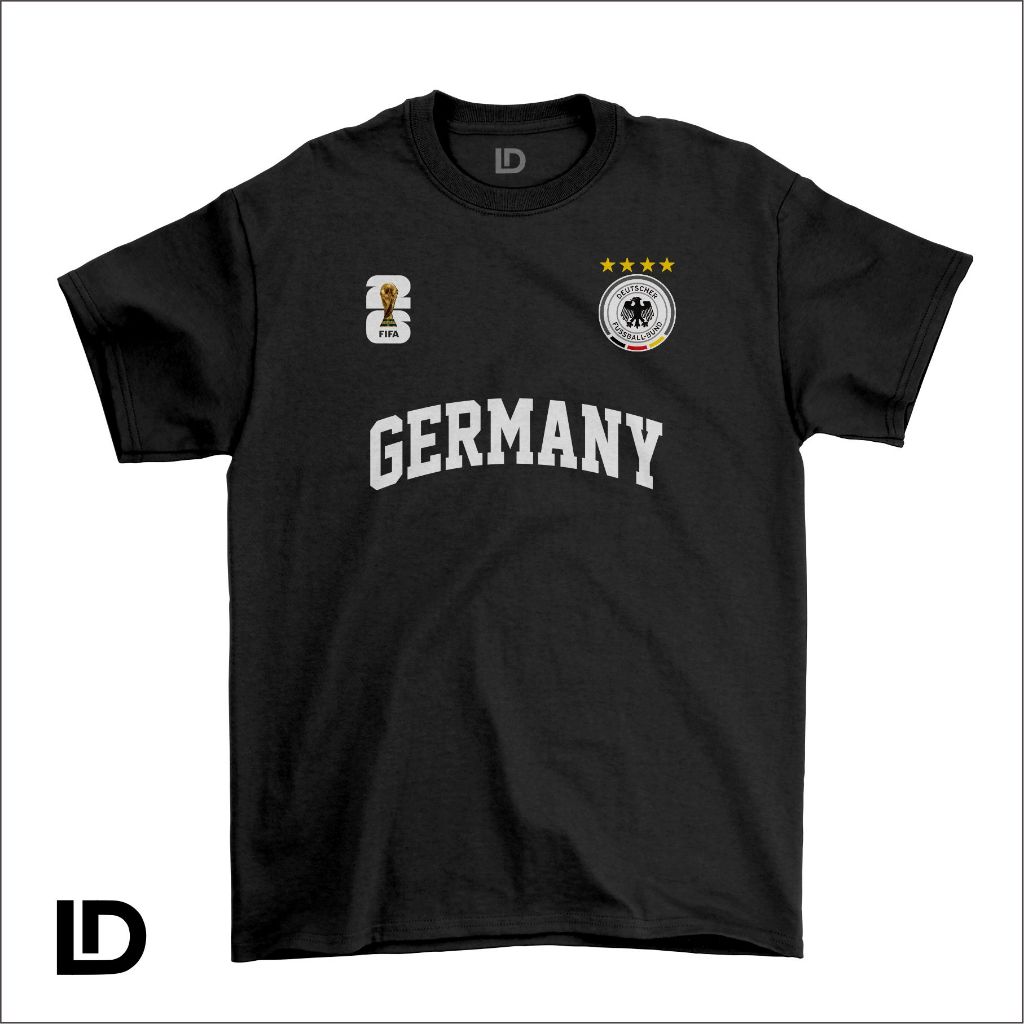 Kaos Distro Timnas Jerman World Cup 2026 Piala Dunia Baju Bola Pria Wanita Casual Football