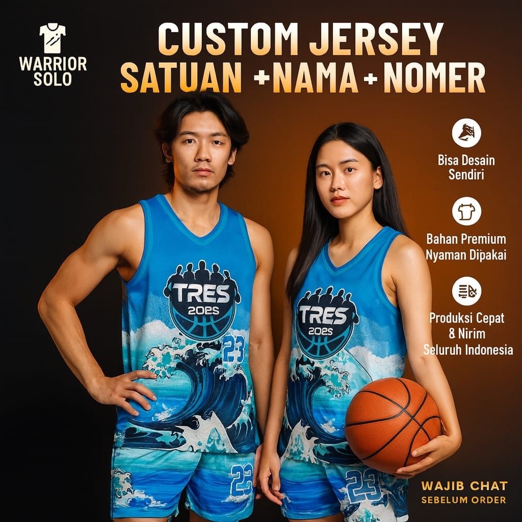 CUSTOM JERSEY BASKET SOLO / CUSTOM JERSEY BASKET Satuan Desain 23