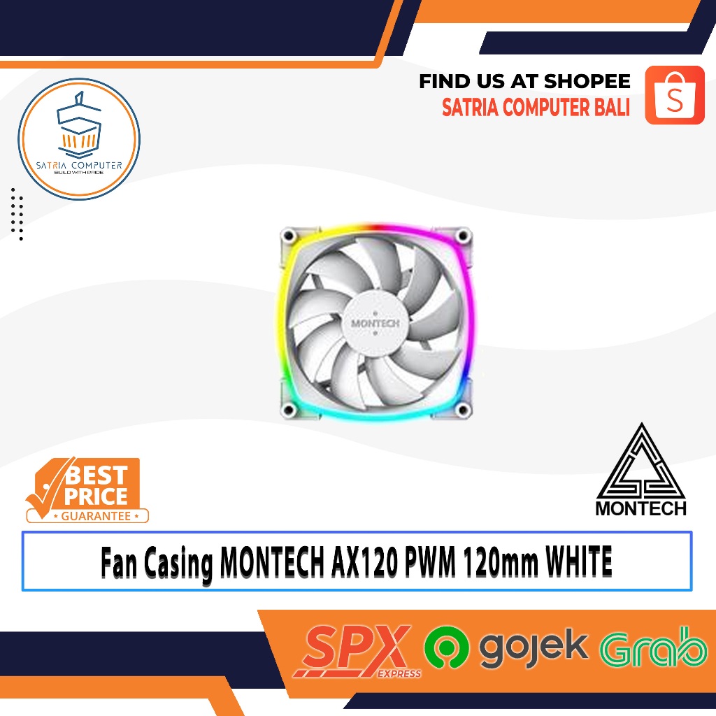 Fan Casing MONTECH AX120 PWM 120mm WHITE