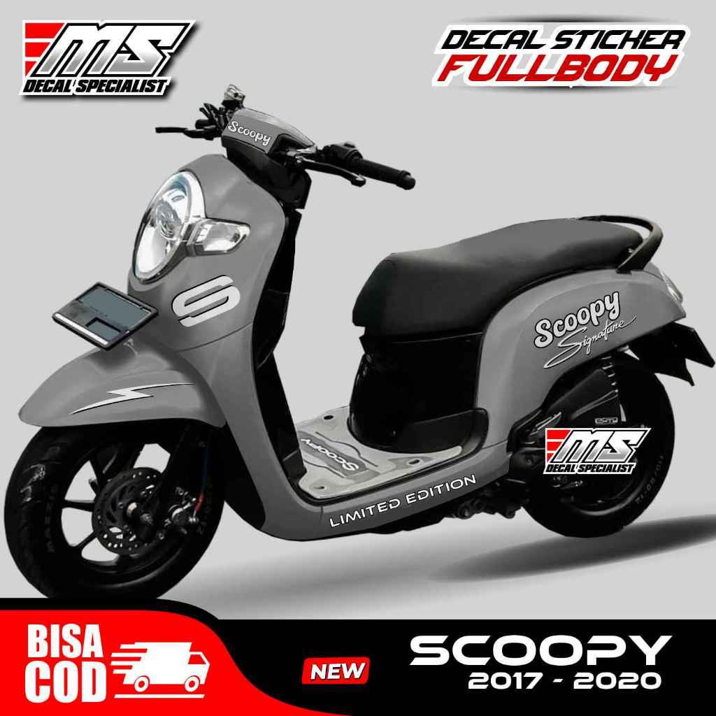 Decal stiker Honda Scoopy new 2017-2020 full body ori scoopy signature