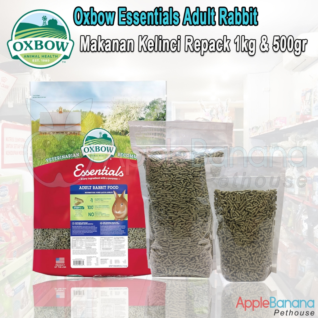 Pelet Kelinci Oxbow Essentials Rabbit Adult Oxbow kemasan repack