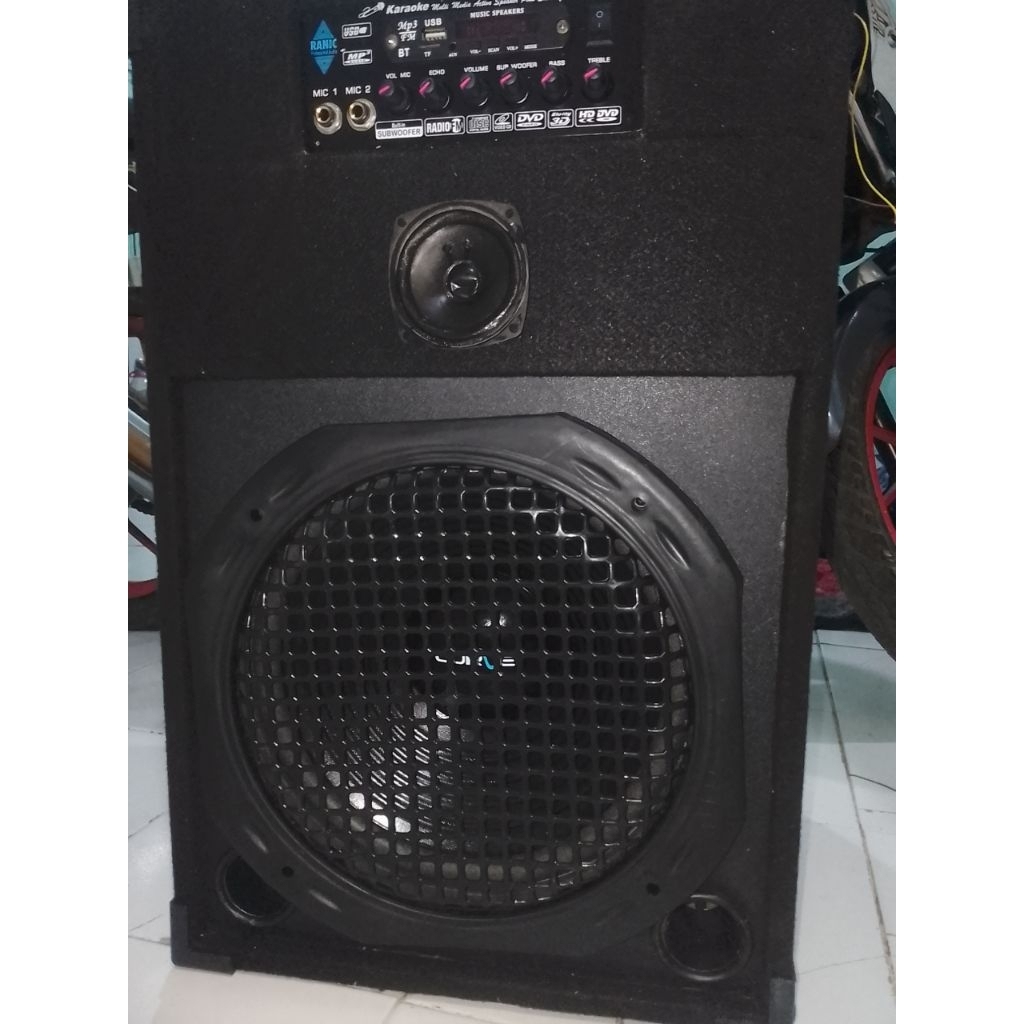 speaker 10 inchi aktif bisa karaoke,suara bass gler
