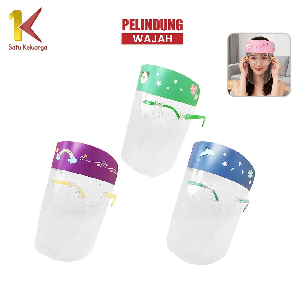 Satu Keluarga Face Shield C34 Kacamata Pelindung Wajah Face Mask Faceshield Kaca Mata Nagita IMPORT 