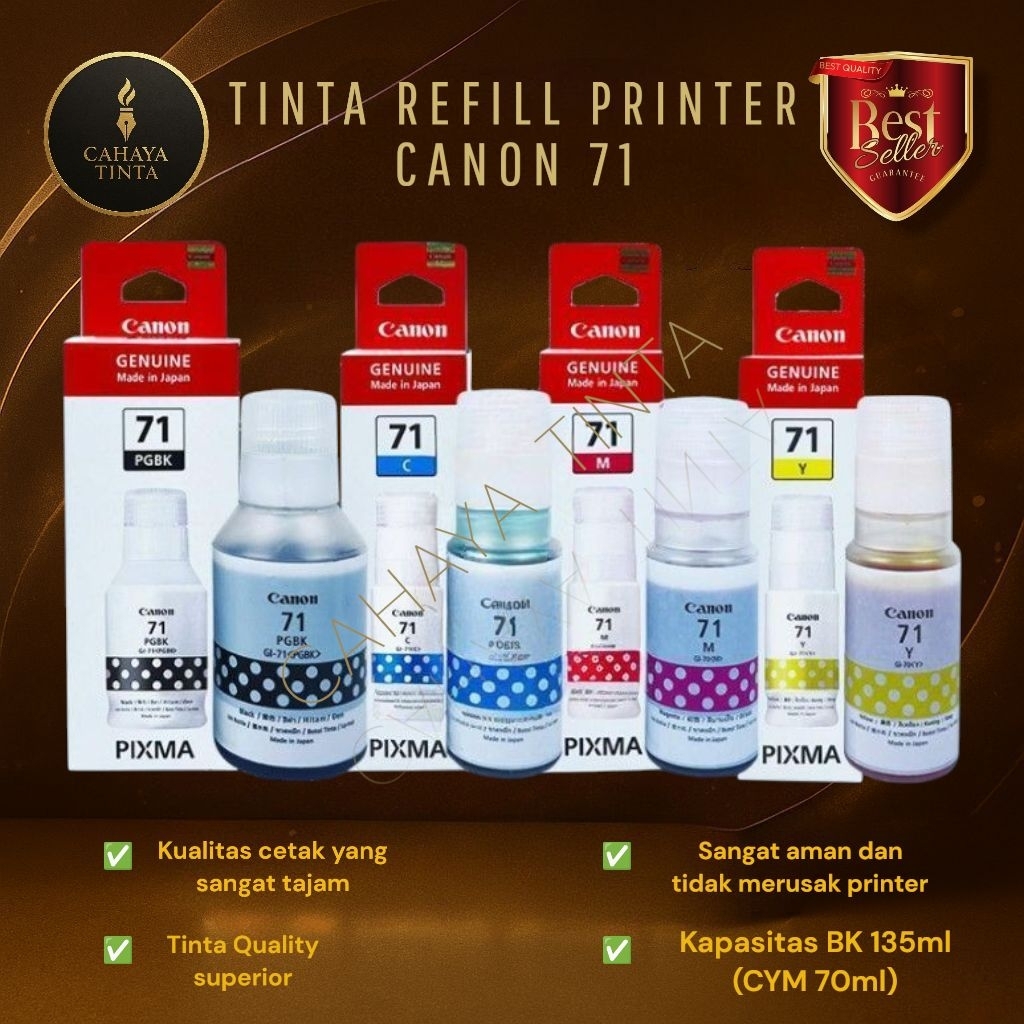 Tinta Printer Canon GI-71 Canon PIXMA G1730 Canon PIXMA G2730 Canon PIXMA G3730 Canon PIXMA G4770