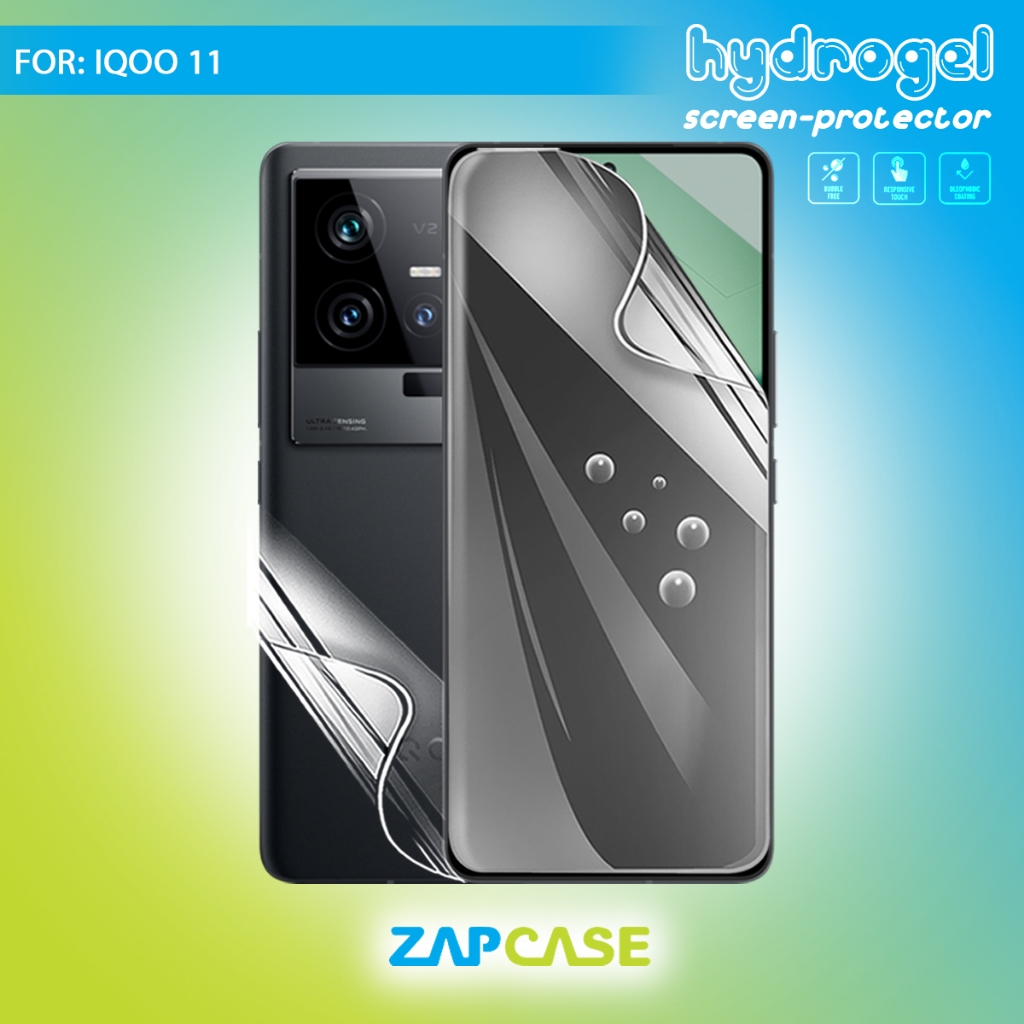 Anti Gores Hydrogel IQOO 11 Pelindung Layar Hydrogel Film Not Tempered Glass