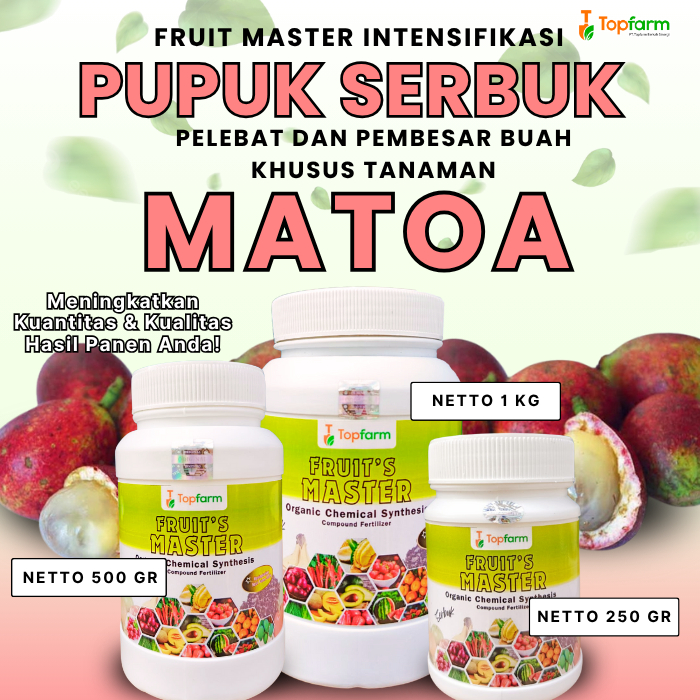 Pupuk Serbuk Matoa / Pupuk Pelebat Matoa / Pupuk Matoa Agar Cepat Berbuah Lebat / Pupuk Perangsang M