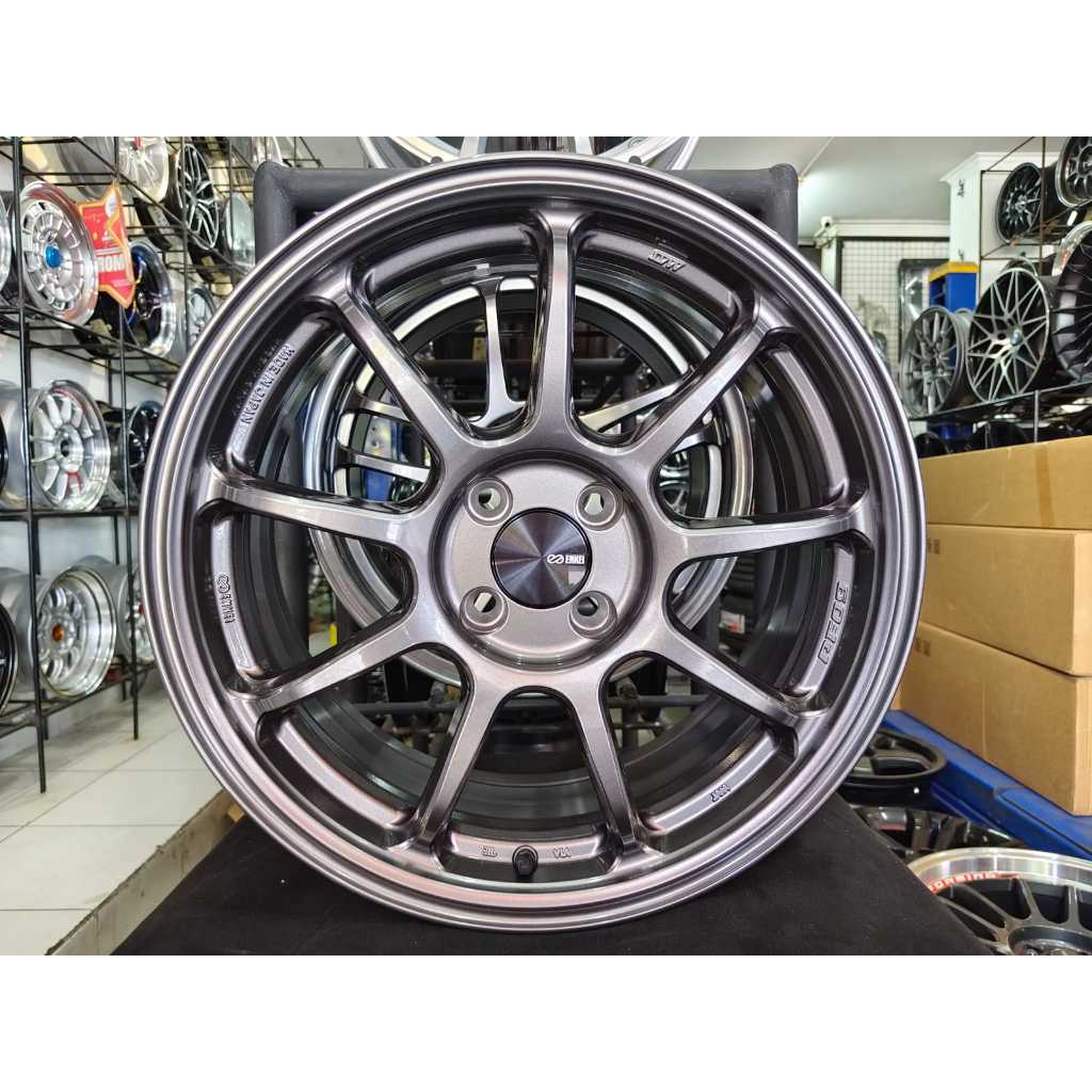 Velg mobil Original Enkei PF09 Ring17 Untuk mobil Honda jazz,Rock,Yaris