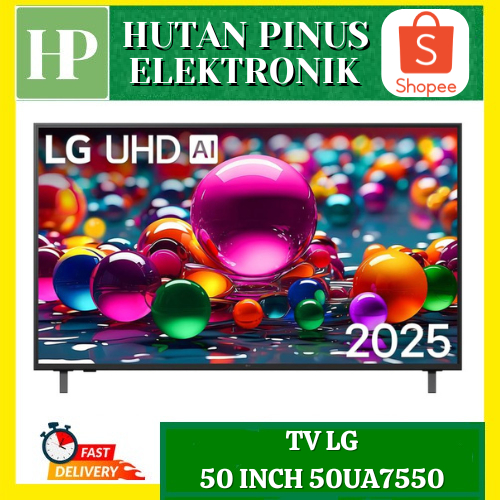 TV LG 50UA7550 SMART TV 50 INCH UHD 4K HDR 10 PRO AI ALPHA 7 GEN 8 50AU7550PSA AU7550