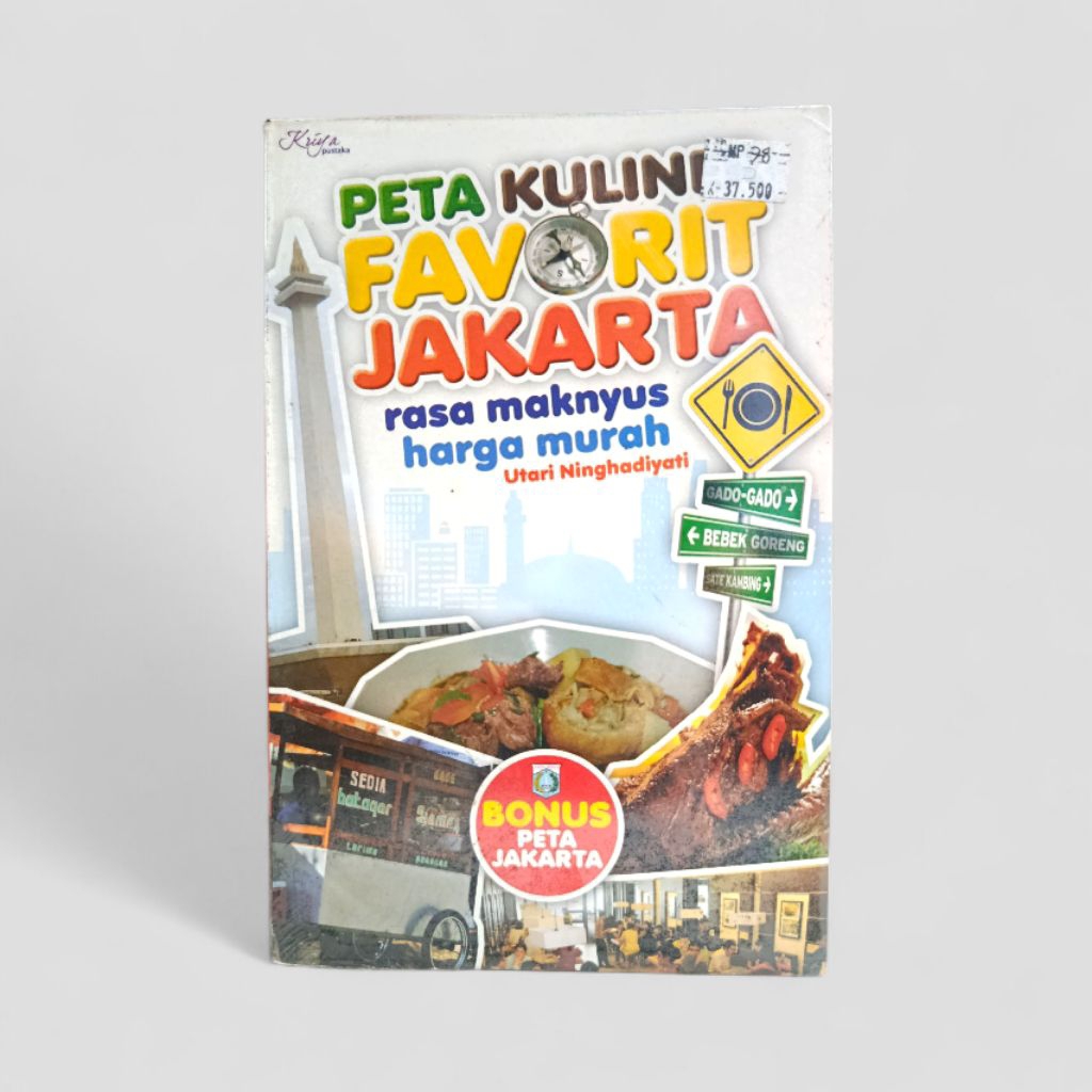 OBRAL BUKU MURAH / BUKU WISATA KULINER / PETA KULINER FAVORIT JAKARTA