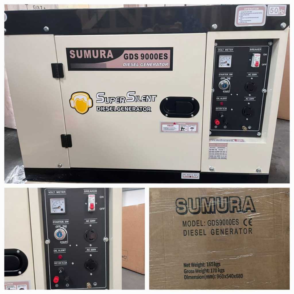 Genset Silent Diesel Sumura GDS 9000 ES - 7000 Watt