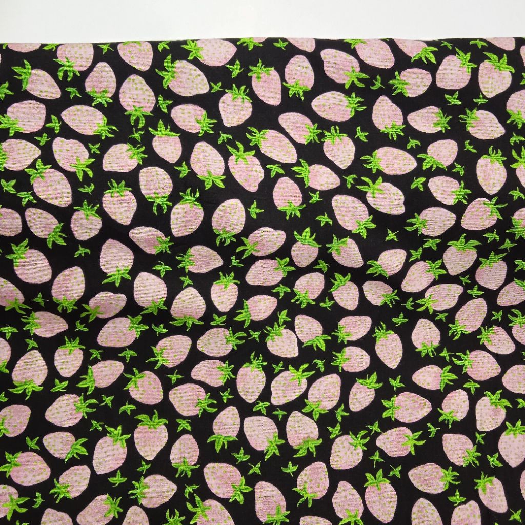 KAIN KATUN RAYON PREMIUM IMPORT STRAWBERRY