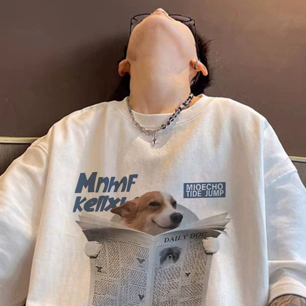 Kaos Pasangan (Couple Outfit) Pendek Lengan (Setengah Lengan) Model Unik, Koleksi Baru Brand Guochao