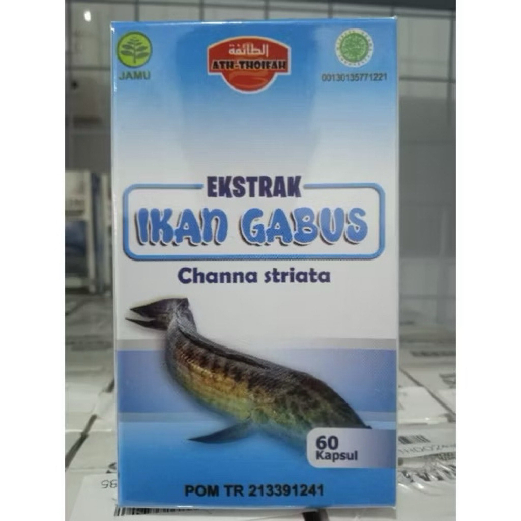 Kapsul Ikan Gabus Channa Striata 60 Kapsul / Extrak Ikan Gabus Obat Penyembuhan Luka Operasi
