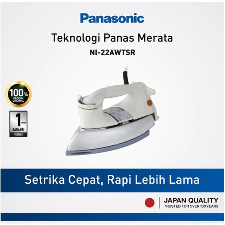 PANASONIC SETRIKA BAJU NI-22 AWT / ELECTRIC IRON / GOSOKAN BAJU - ORIGINAL