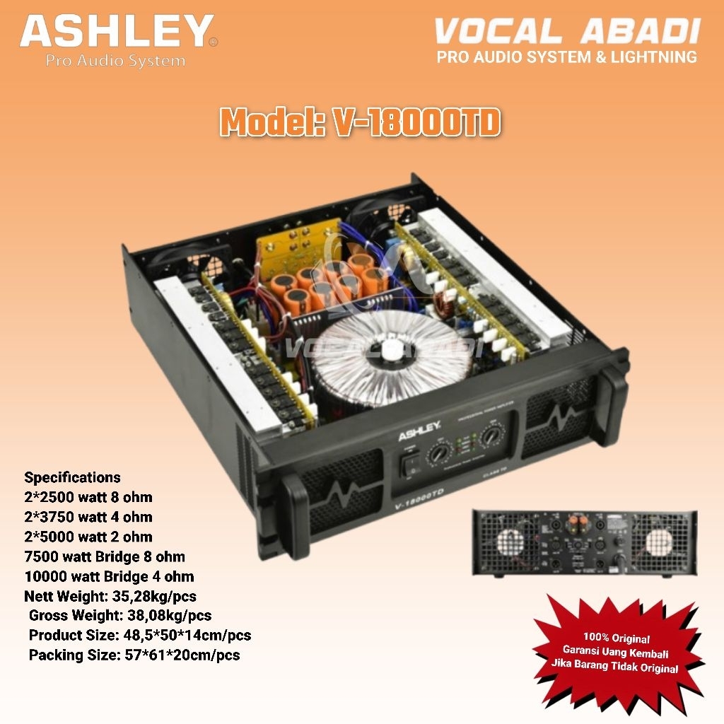 POWER ASHLEY V18000TD CLASS TD