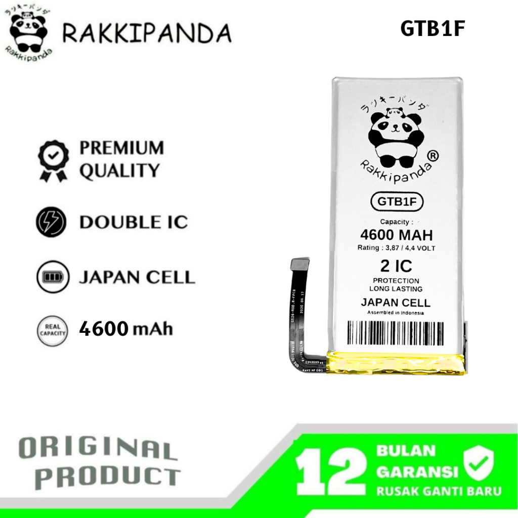 RakkiPanda - GTB1F Pixel 5 Batre Batrai Baterai