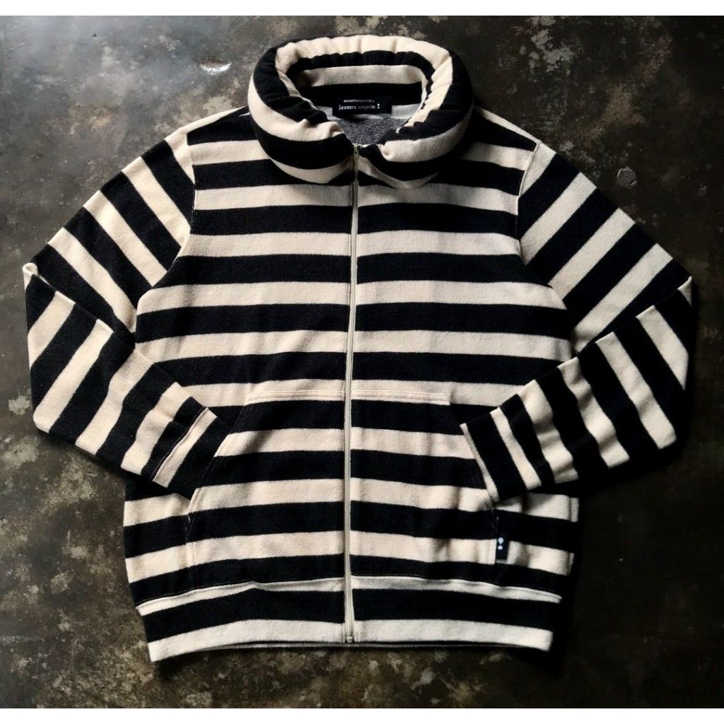 Y2k ISSEY MIYAKE MERCIBEAUCOUP JEVOUS STRIPE WOMEN FLEECE JACKET