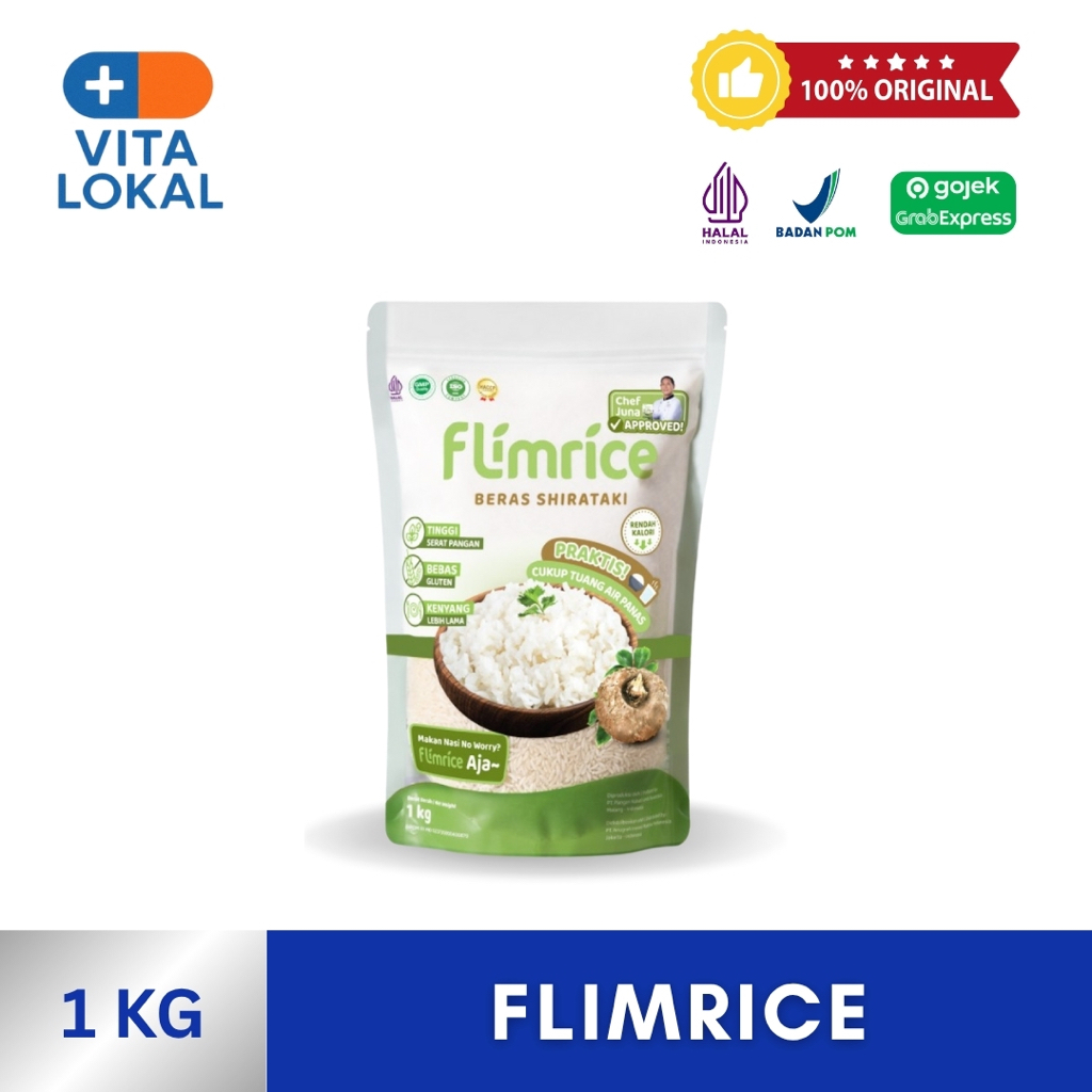 Flimrice Nasi Shirataki Nasi Diet Shirataki Rice Rendah Kalori