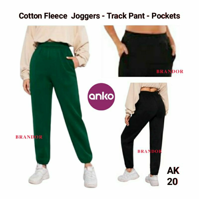 Brandor - FLEECE  JOGGER PANTS - 2 SIDE POCKET By ANKO ( aklg20 )