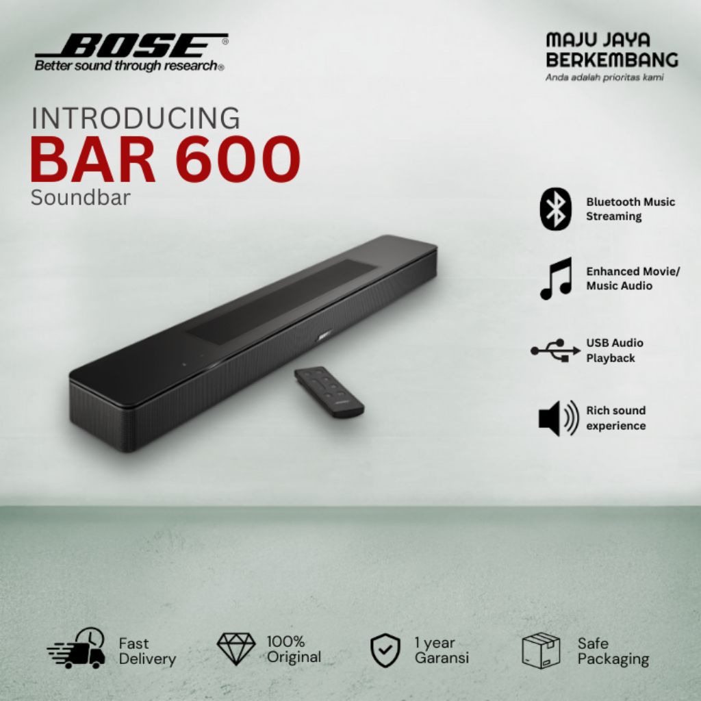 Bose Smart Soundbar 600 Portable Wireless Bluetooth Speaker BOSE SOUNDBAR 600
