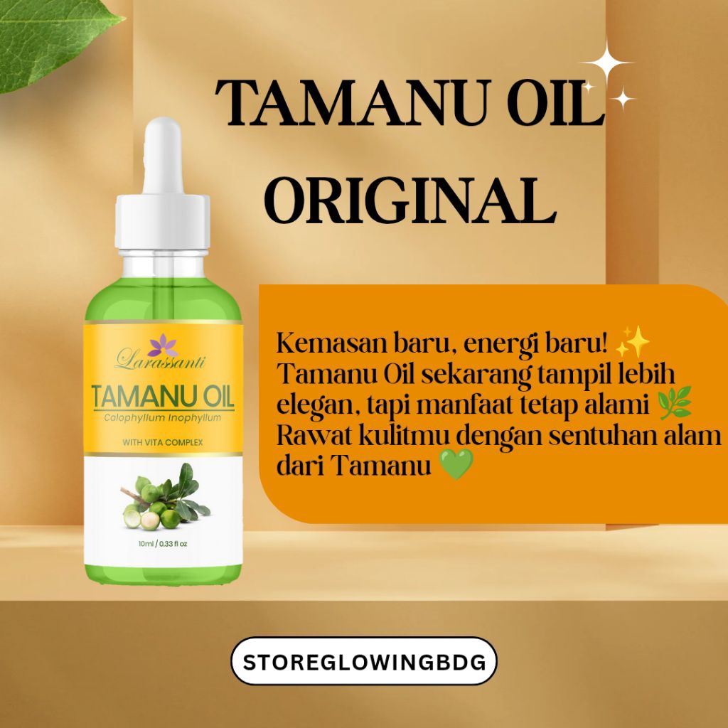 Serum Tamanu Oil Asli 10Ml Original Penghilang Flek Hitam Dan Bekas Jerawat | Tamanu Oil Penghilang 