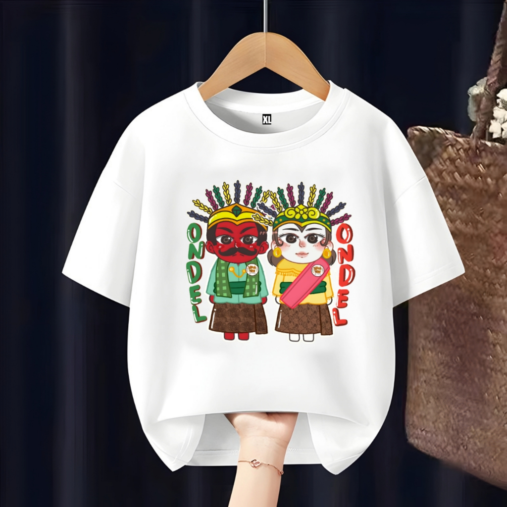 BAJU KAOS ANAK ONDE ONDEL JAKARTA BETAWI FREE CUSTOM NAMA