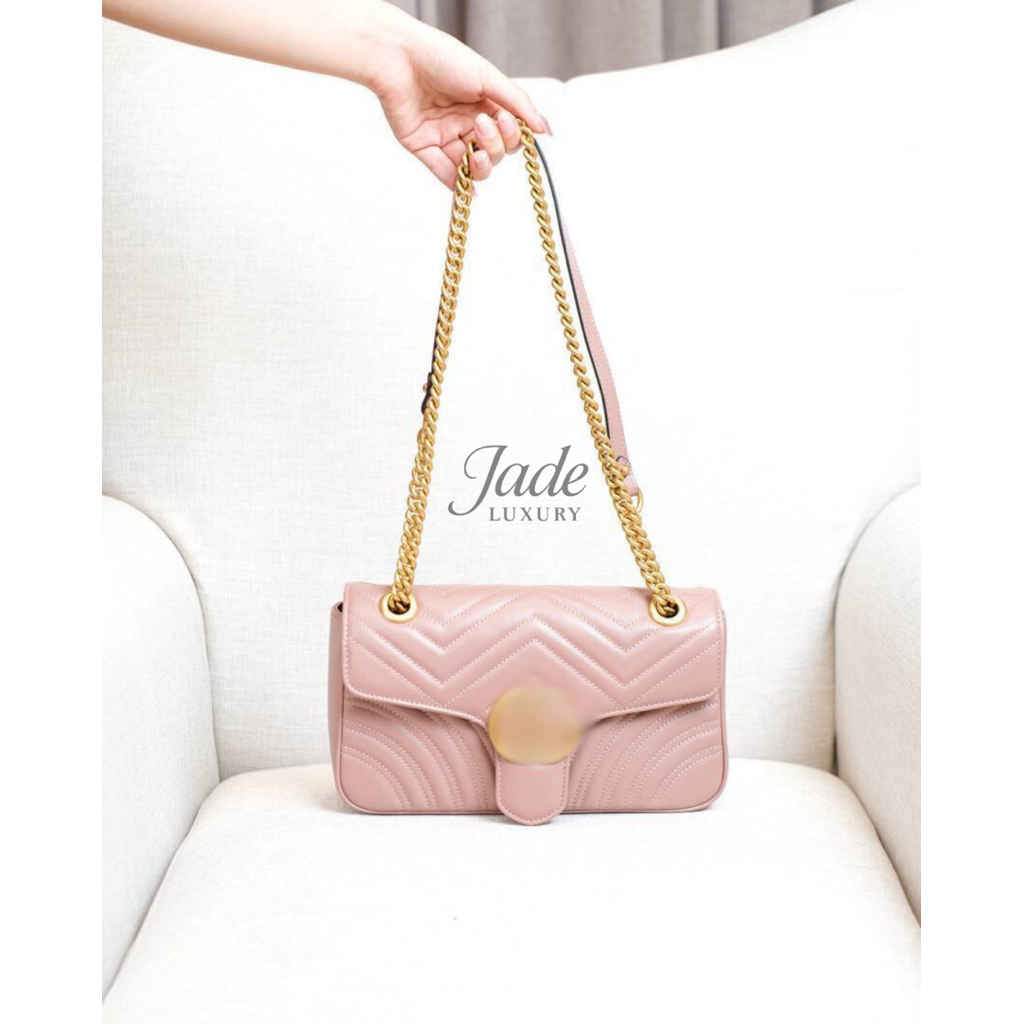 Tas Wanita G Marmont Small Nude