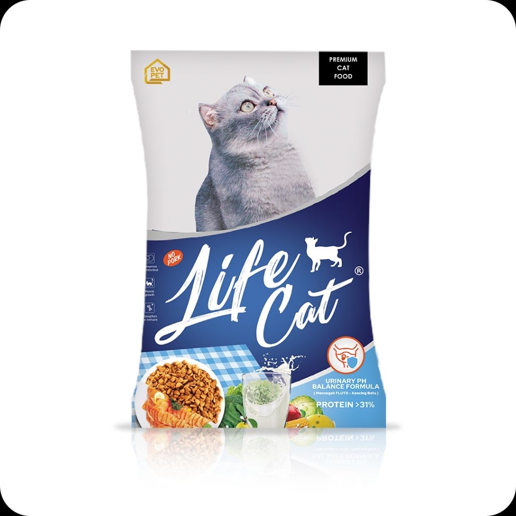 Life Cat Food Dry 20kg - Life Cat Karungan 20kg