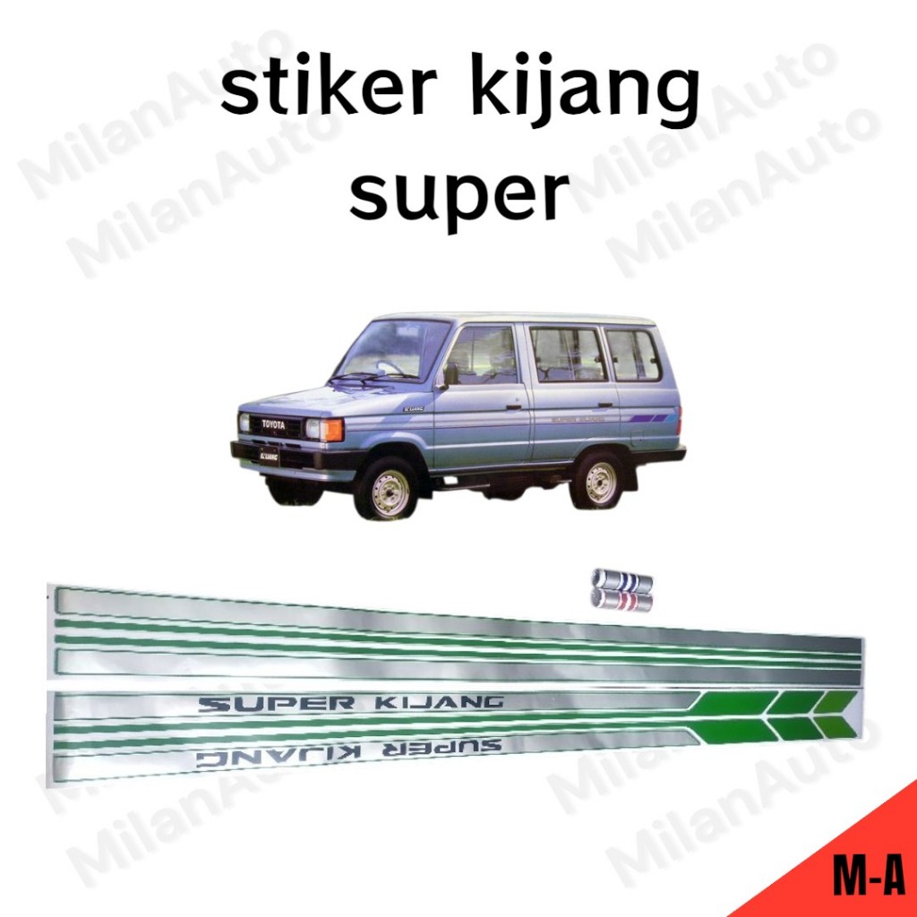 stiker body kijang super lama long short / stiker kijang super long / kijang super fulset kanan kiri