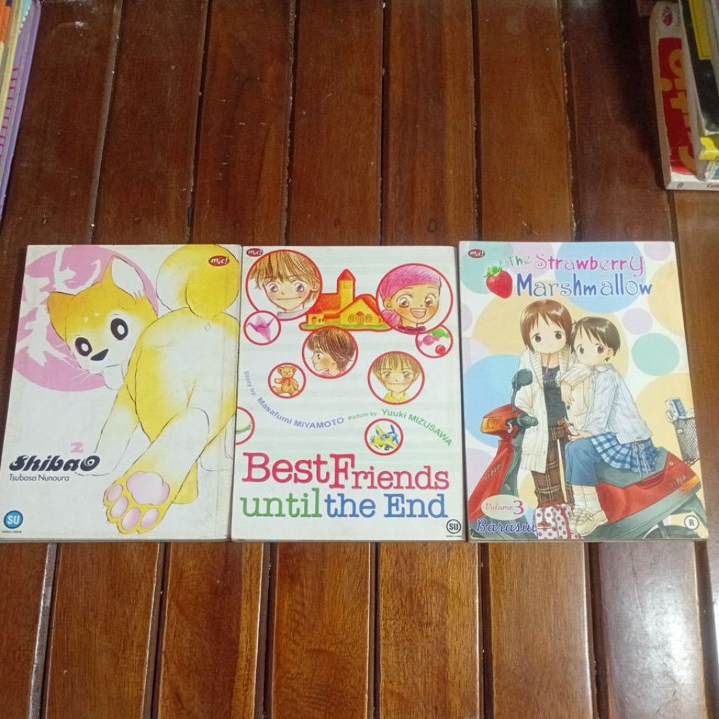 komik shibao/best friends until the end/the strawberry marshmallow,cabutan harga satuan,buku baik us