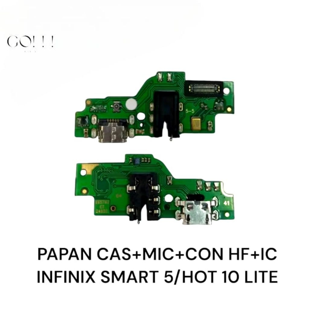 Flexible Konektor Cas Infinix Smart 5 - Hot 10 Lite, Ori 100% - X657 - X657B - X657C MIC + CON HF + 